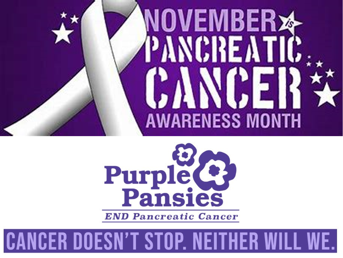Purple Pansies Pancreatic Cancer Month